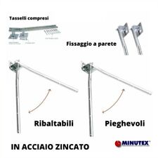 Aste stendibiancheria pieghevoli a parete da muro stendipanni ribaltabili 