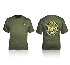 T-SHIRT MAGLIA MILITARE US ARMY ESERCITO AMERICANO CON TESCHIO  UOMO MADE IN USA