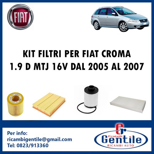 Kit filtri tagliando fiat - filtri,