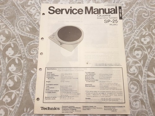 Original technics m - original, sp-25