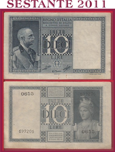 Italia italy lire - italy, impero