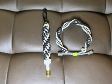 Bracciale + portachiavi in Paracord Juventus Calcio Regolabile