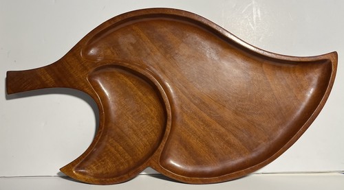 Mogano mcm vintage vassoio - mogano,