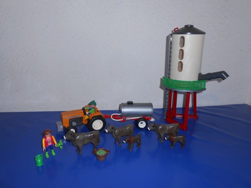 Playmobil mucche silo trattore