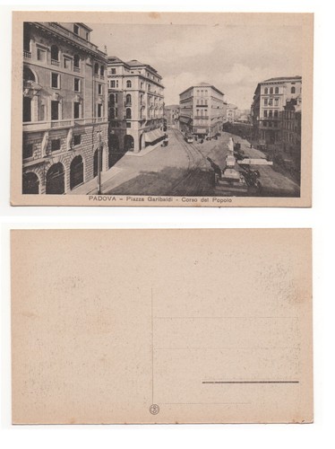 Cartolina padova piazza - padova,