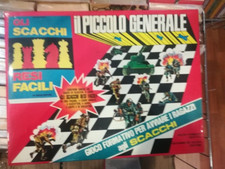 GIOCO VINTAGE IL PICCOLO GENERALE CON GLI SCACCHI ANNI 70 COMPLETO DI TUTTO
