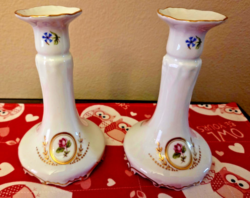 Coppia portacandele - di, 6"