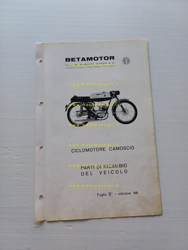 Beta camoscio 1968 catalogo - beta,
