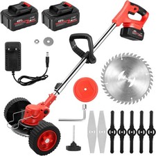 Decespugliatore a Doppia Batteria 48V Senza Fili - Tagliabordi Elettrico con Lam