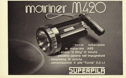 Torcia subacquea mariner m420 - torcia,