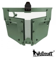 MASCHERA PER ELMETTO WOSPORT IRON WARRIOR FULL FACE OLIVE DRAB (WO-MA104V)