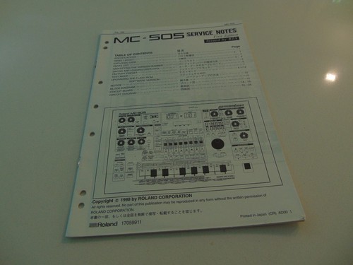 Roland 505 groovebox note - roland, mc-505