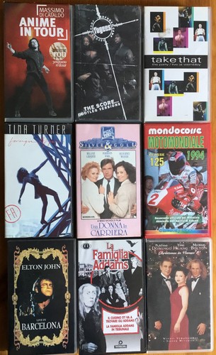 Videocassette vhs nuove - videocassette, nuove.