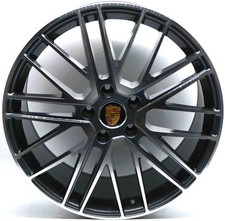 4 cerchi lega nuovi porsche cayenne r21 nero diamantato lt005527