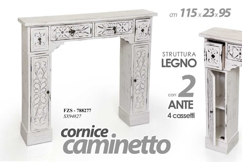 Cornice finto camino - cornice,