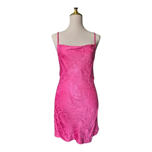 Abito zara raso slip - slip, rosa