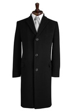 Cappotto uomo formale nero soprabito lana funerale massonico giacca paraocchi uomo
