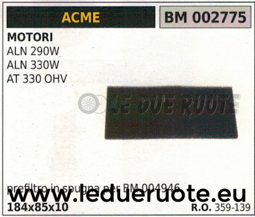 359139 spugna prefiltro aria - spugna,