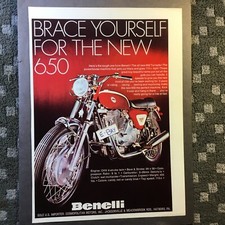 Pubblicità pagina completa 1971 Tornado Benelli 650 1971.