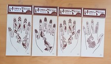 Henna Tattoo Tatuaggio Removibile Stamperia mano 4 confezioni 
