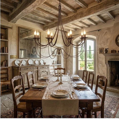 Lampadario sospensione ferro - ,