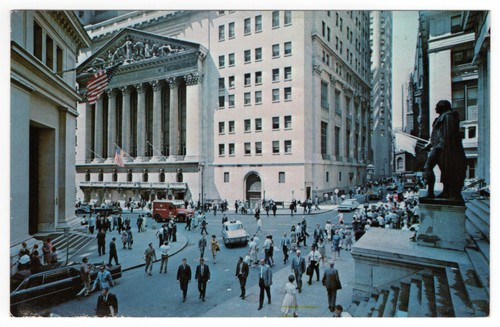 New york wall street e - new, borsa