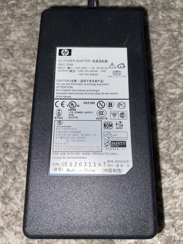 32v 940ma 16v 625ma hp - 940ma, ac