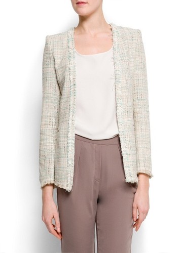 Mango giacca blazer bouclé - giacca,