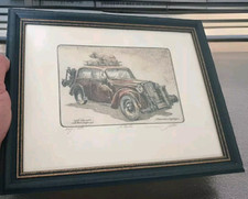 Originale Automobil Incisione