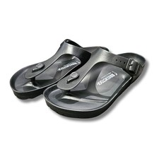 Sandali da uomo unisex Birkenstock Gizeh neri infradito in gomma taglia 40