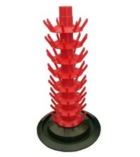 SCOLA COLA BOTTIGLIE VINO BIRRA ACQUA 80 POSTI CON RACCOGLI ACQUA IN ABS COLONNA