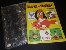ALBUM DI FIGURINE RED E TOBY NEMICIAMICI PANINI 1991 COMPLETO CON BLISTER APERTO