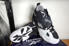 Scarpe da ginnastica sneakers alte Reebok Preseason 94 nero grigio NUOVE UK 9 US 10