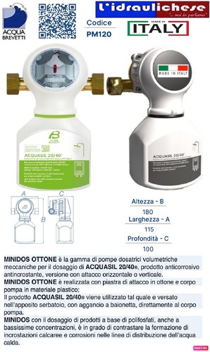 Pompa dosatrice polifosfato - pompa,