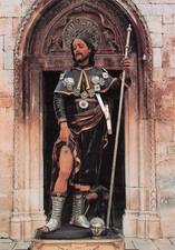 37-28C) CARTOLINA NOCI STATUA