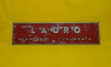 ✅ ANTICA INSEGNA PUBBLICITARIA "LAURO CANTIERI VALSESIA" ANNI 30 ANTIQUE - 1463