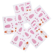 5 lenzuola di footprint di