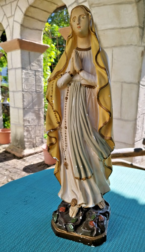 Madonna vintage con - rosario,