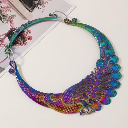 Collana pavone stile etnico