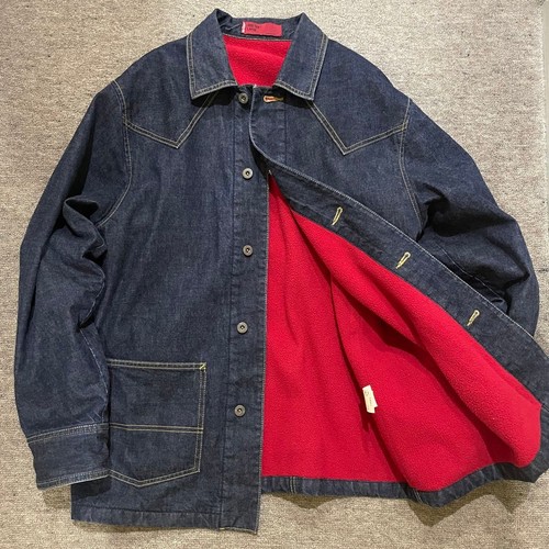 Giacca tuta levi rosso denim - giacca,