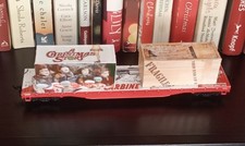 Scala HO Una storia di Natale treno flatcar fragile lampada gamba mehano modello ryder rosso