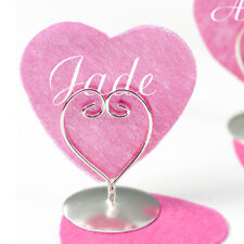 Porta Carte Porta Foto Matrimonio Battesimo Gästegeschenk Herz Platzkarte silber