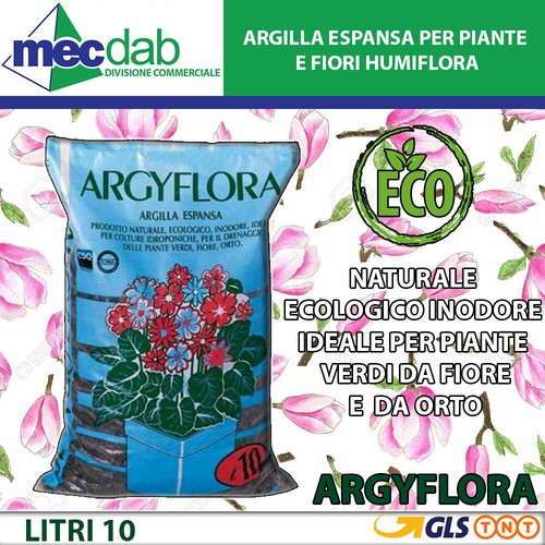 Argilla espansa per piante - espansa, e