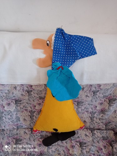 Bambola befana panno grande - panno,