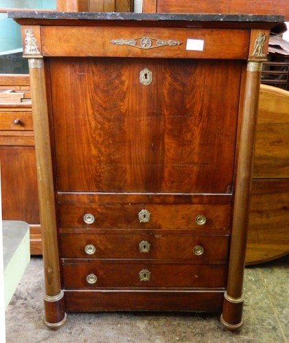 Antico secretaire mogano - secretaire,