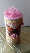 Barattolo latta decorato
