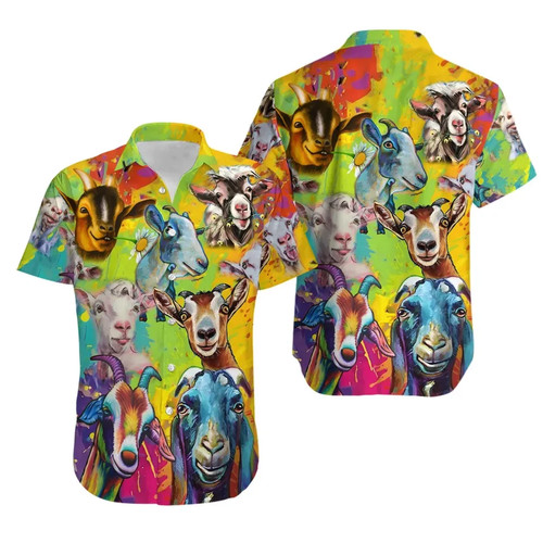 Camicia colorata capra