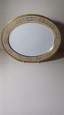 Piatto ovale vintage dipinto a