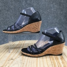 Sandali Teva donna 9 Riviera zeppa sughero cinturino alla caviglia 1002021 pelle nera