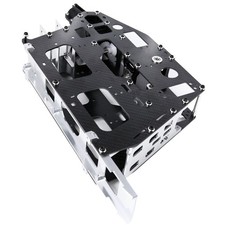Telaio in fibra di carbonio elicottero radiocomandato 600 con piastra inferiore in metallo per Align Trex 600